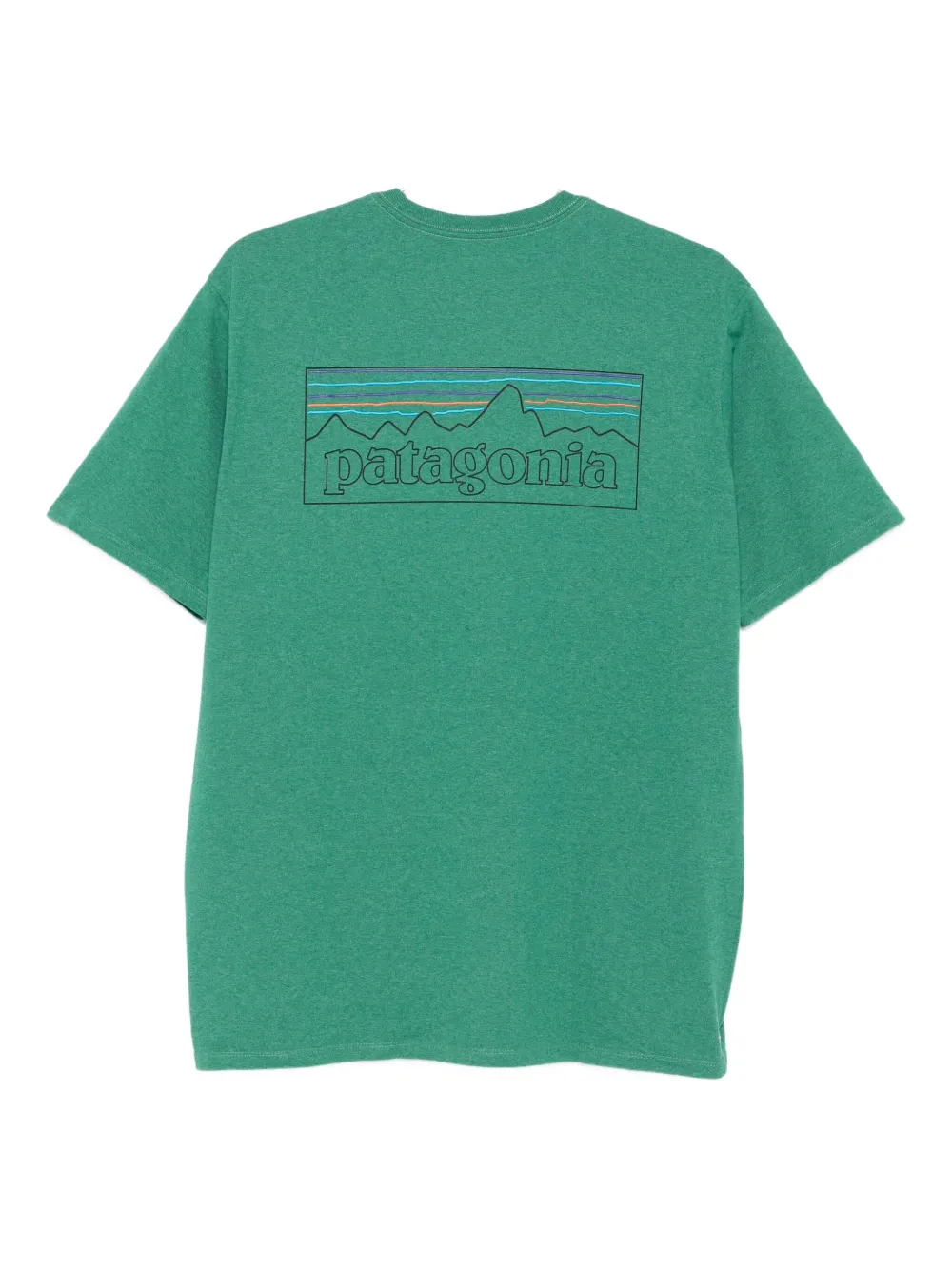 Patagonia P-6 Logo mountain-graphic T-shirt Groen