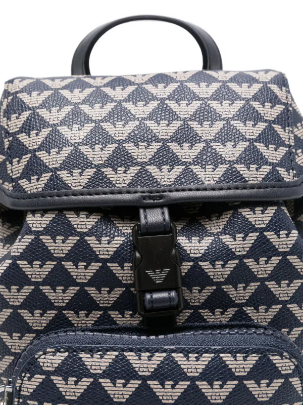 Emporio Armani Kids ドローストリング バックパック | ブルー