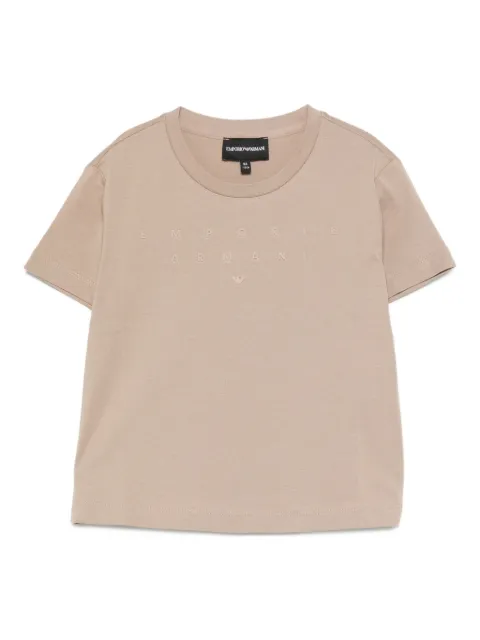 Emporio Armani Kids logo-appliqué cotton T-shirt