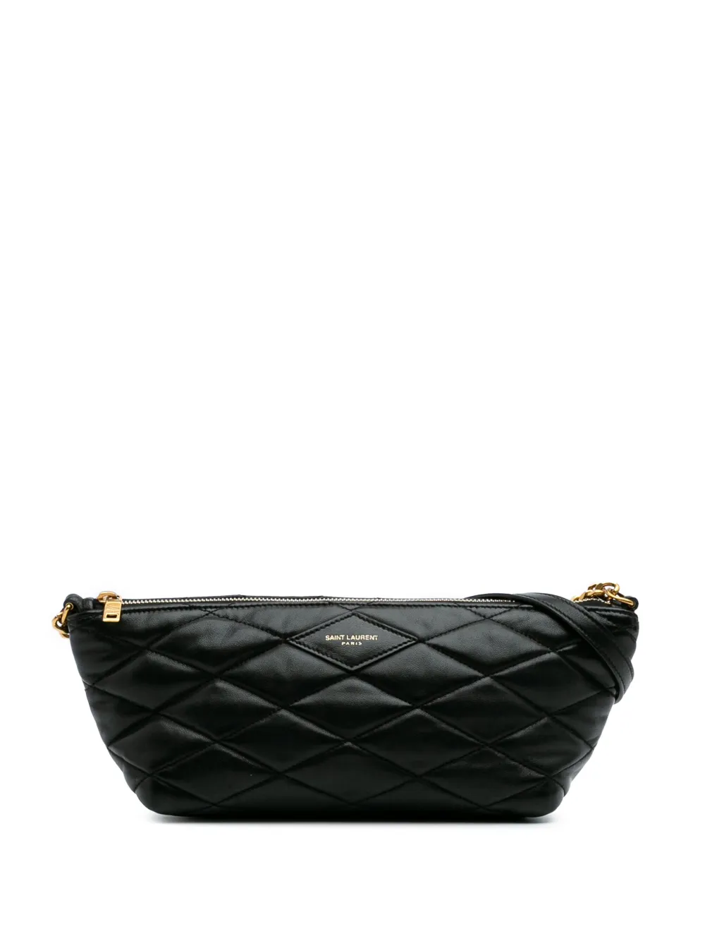 Saint Laurent Pre-Owned bolso de hombro Sade mini de piel de borrego acolchada 2023 | negro | Image 1