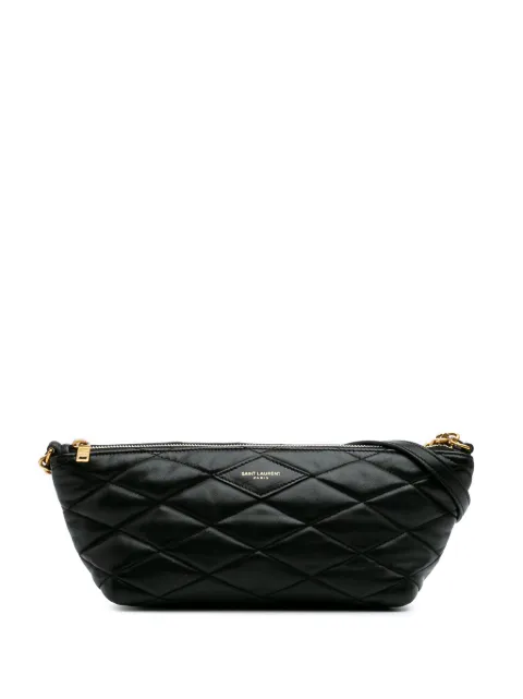 Saint Laurent Pre-Owned 2023 Mini Quilted Lambskin Sade shoulder bag