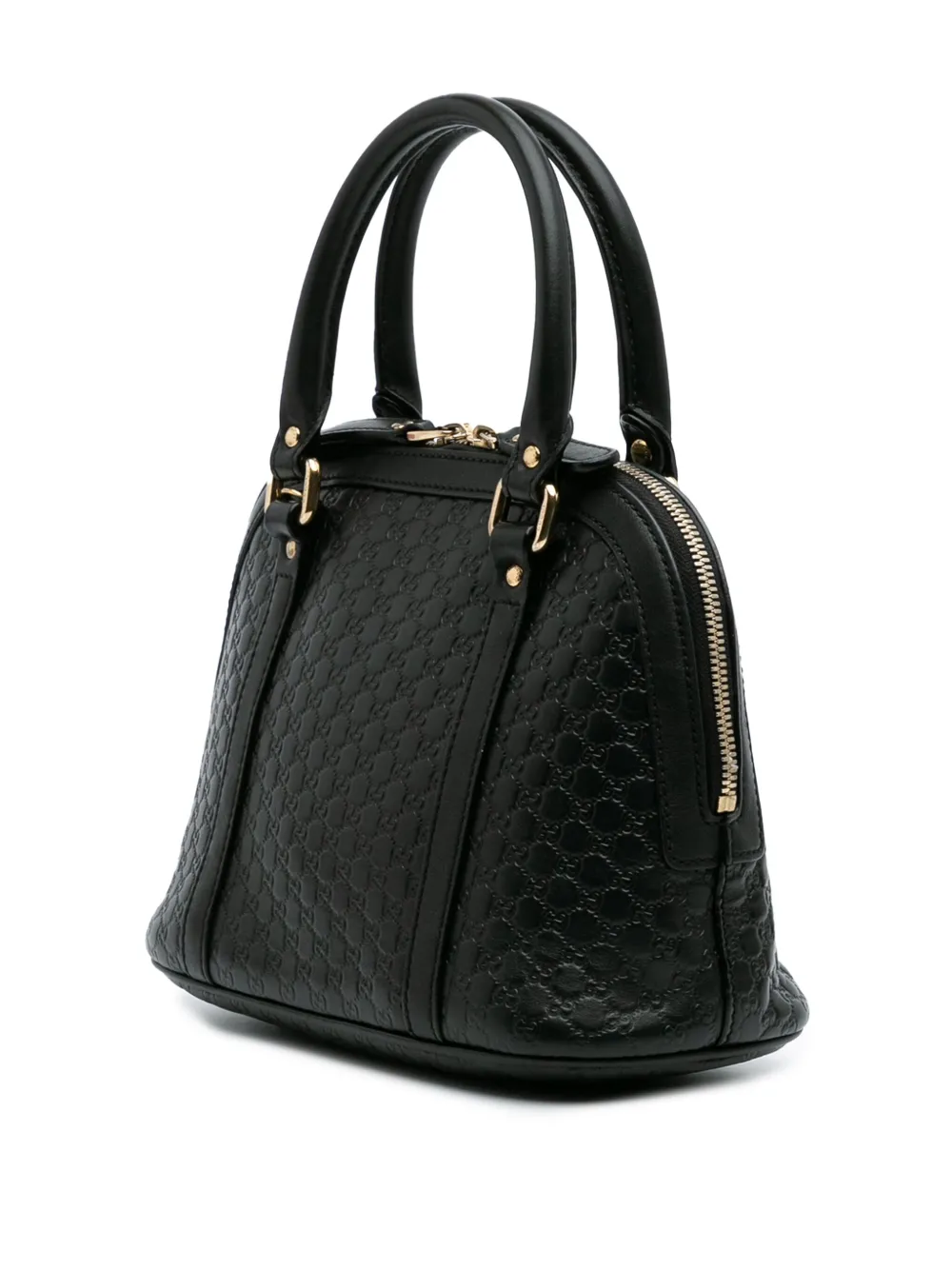 Pre-owned Gucci 2016-2024 Mini Microssima Dome Satchel