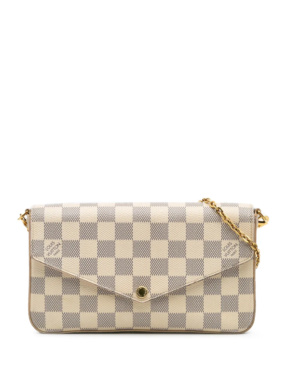 Louis Vuitton Pre-Owned 2020 ダミエ アズール ポシェット フェリシー ショルダーバッグ - ホワイト Louis Vuitton Pre-Owned 2020 ダミエ アズール ポシェット フェリシー ショルダーバッグ - ホワイト