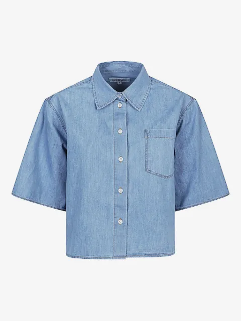 SoSUE chest-pocket short-sleeve shirt