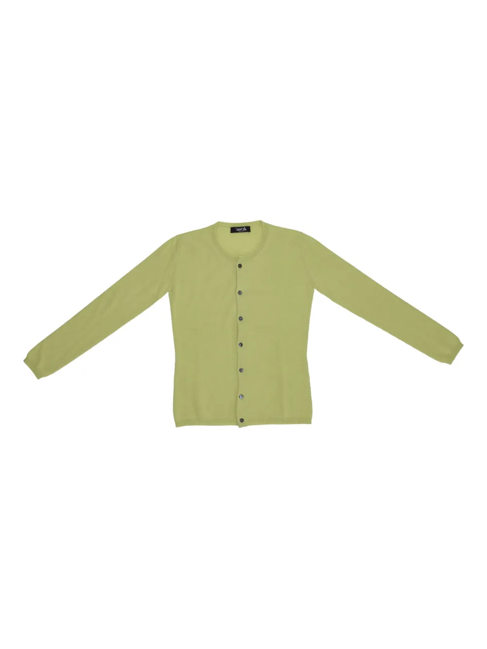 La Rose Button-front Cashmere Cardigan In Green