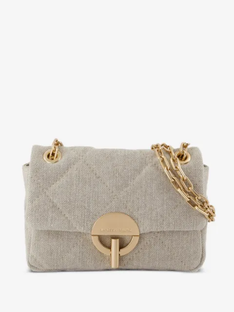 Vanessa Bruno linen quilted shoulder bag