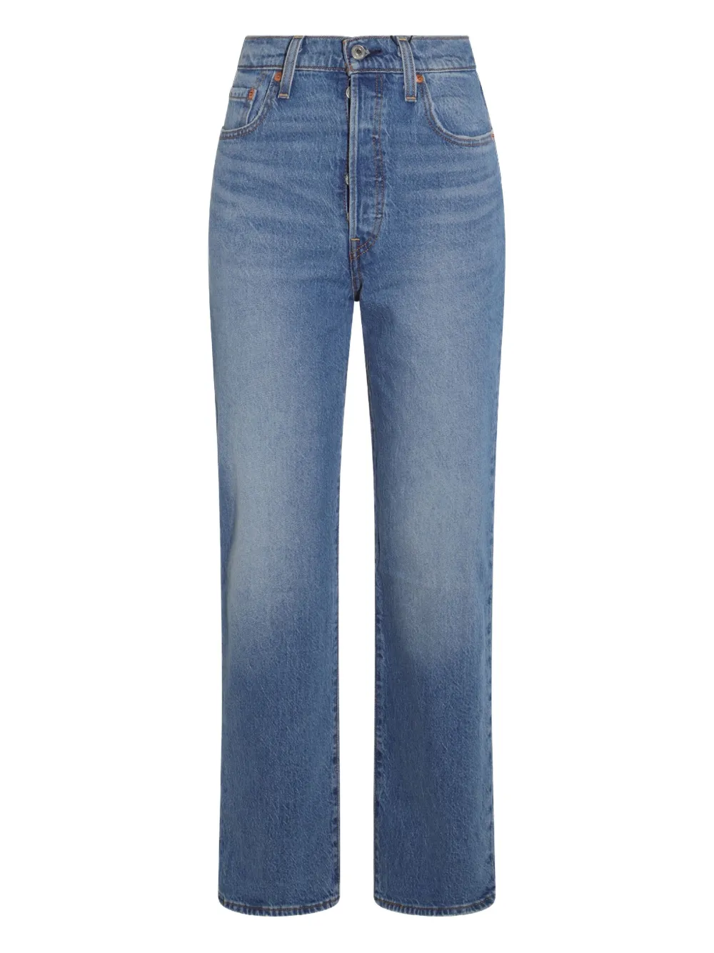 Levi's High waist straight jeans Blauw