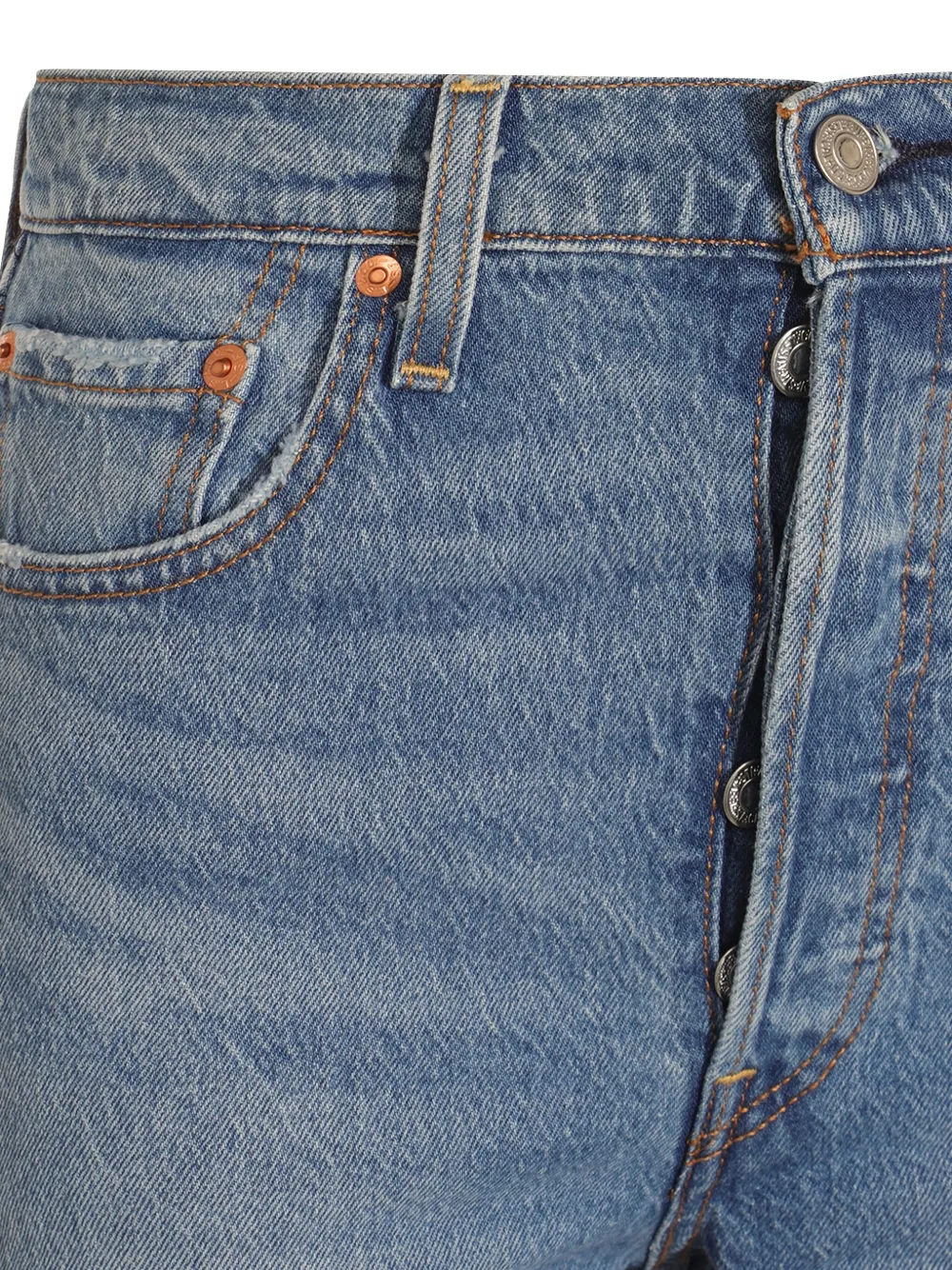 Levi's High waist straight jeans Blauw
