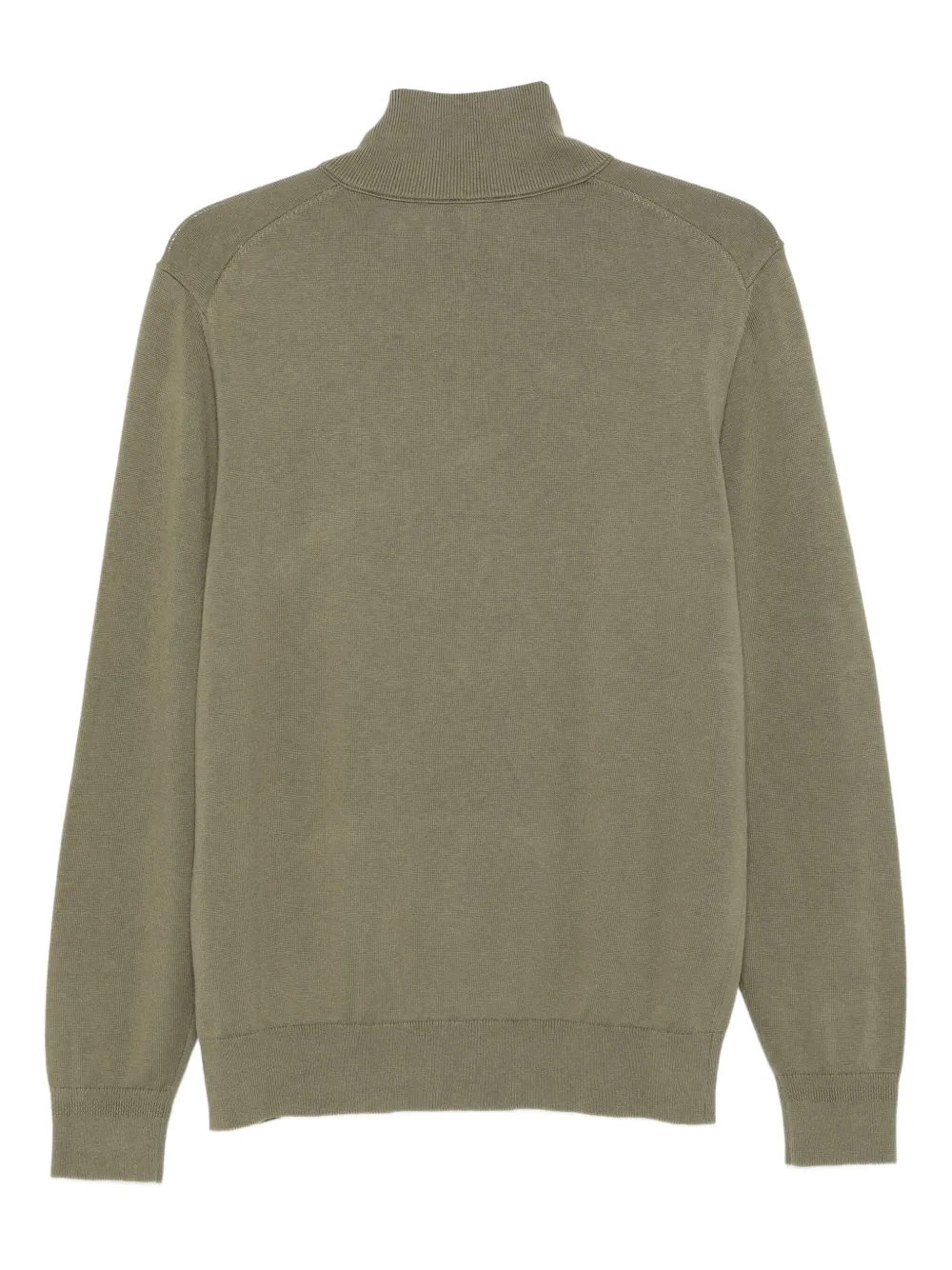 BOSS zip-neck embroidered square detail cardigan | Cardigans | Image 2