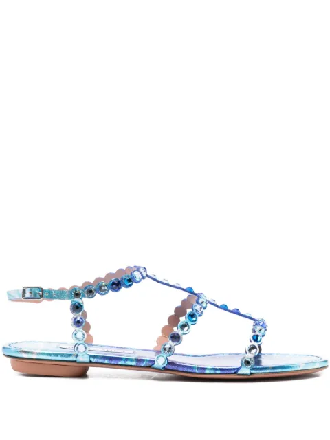 Aquazzura Tequila Sandalen mit Kristallen