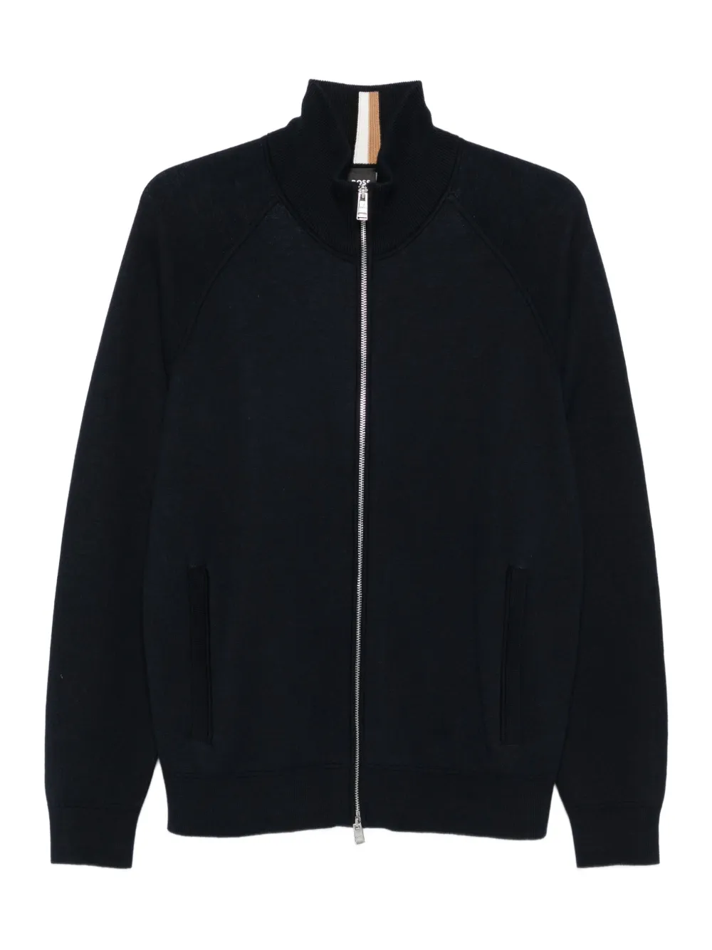 BOSS zip-up cardigan - Blu