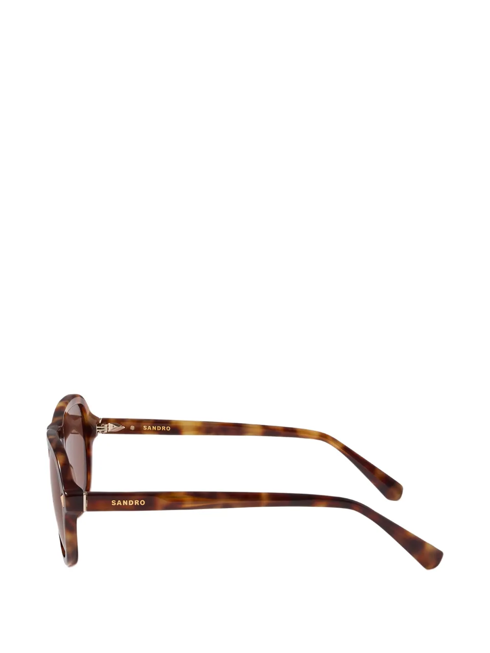 SANDRO Zonnebril met schildpadschild-design Bruin