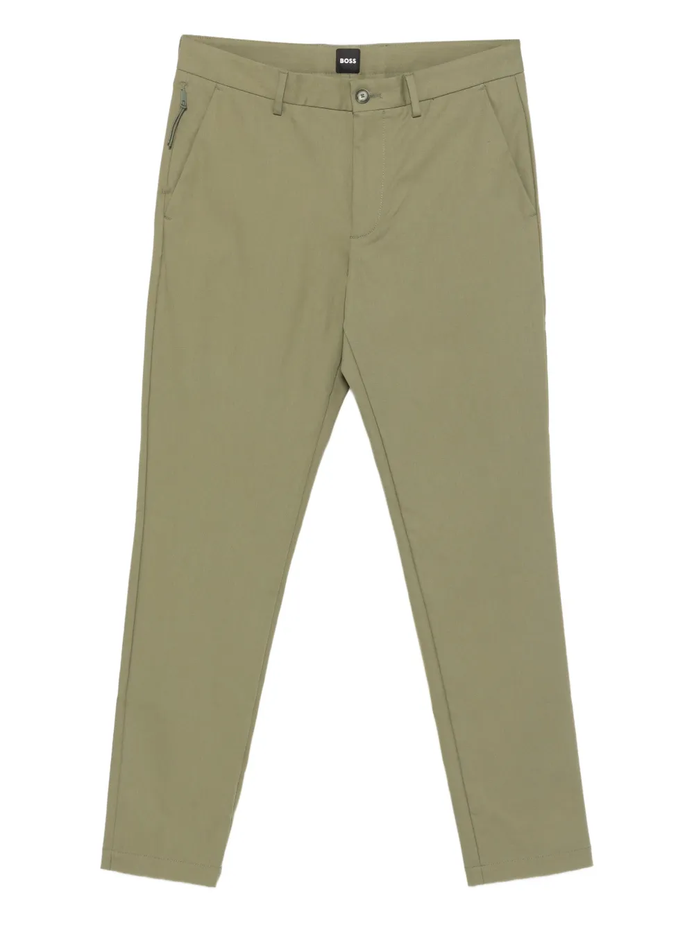 BOSS zip-pocket skinny trousers Groen