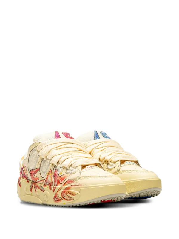 【PUMA】人気！ LaFrance スニーカー（エアブラシ★ベージュ） PUMA HOOPS x LAFRANCÉ Airbrush Sneakers | PUMA
