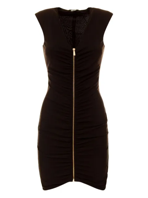 Just Cavalli zip-front ruched dress