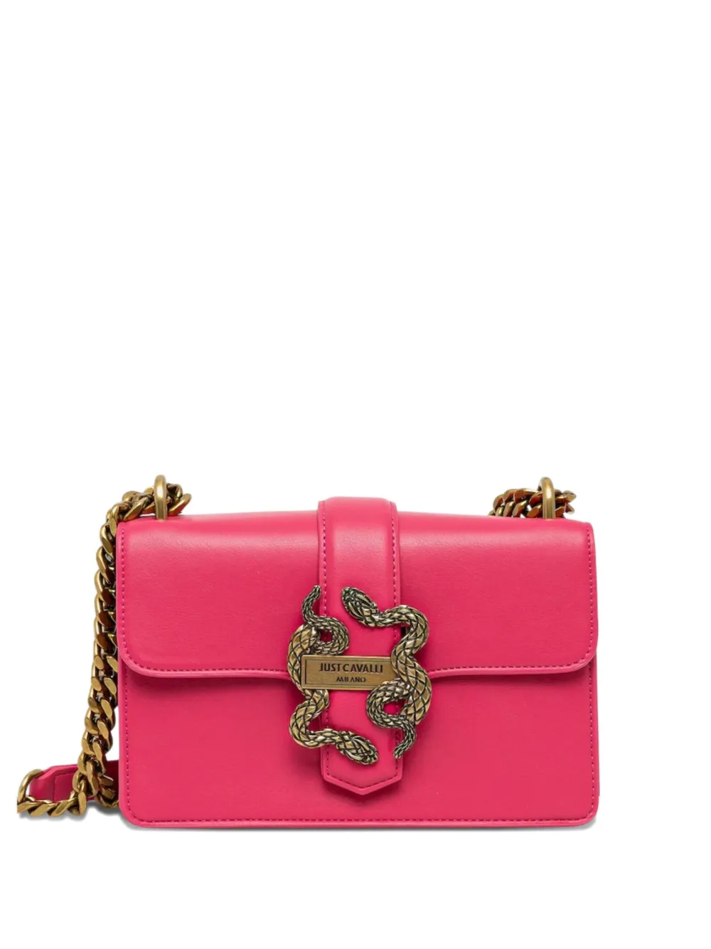 Just Cavalli Crossbodytas verfraaid met slang Roze