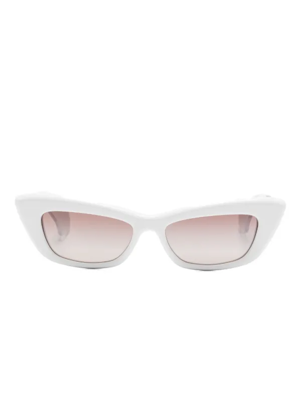 Aquazzura Cat-eye Sunglasses in White