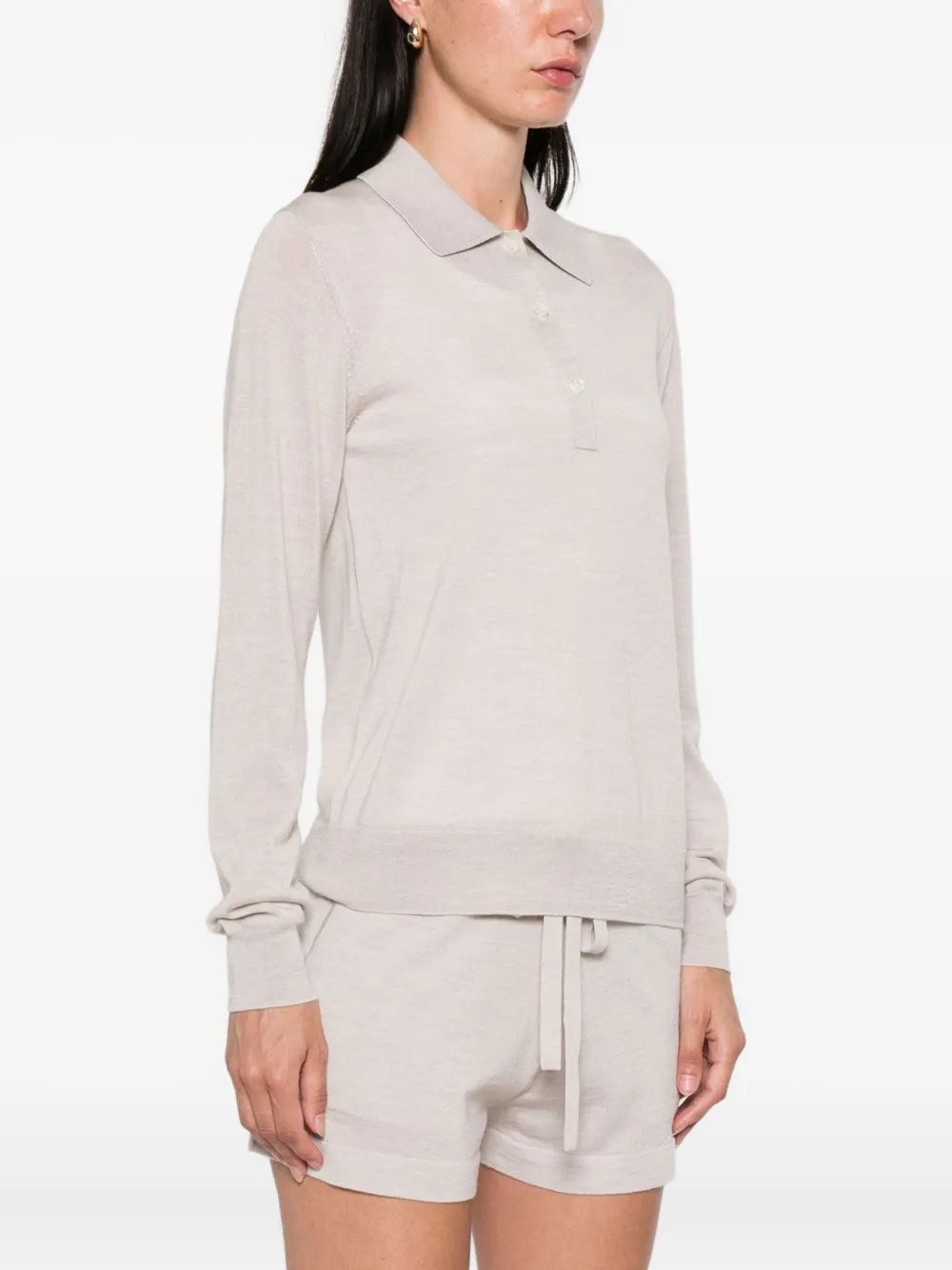 P.A.R.O.S.H. Polotop met lange mouwen Beige