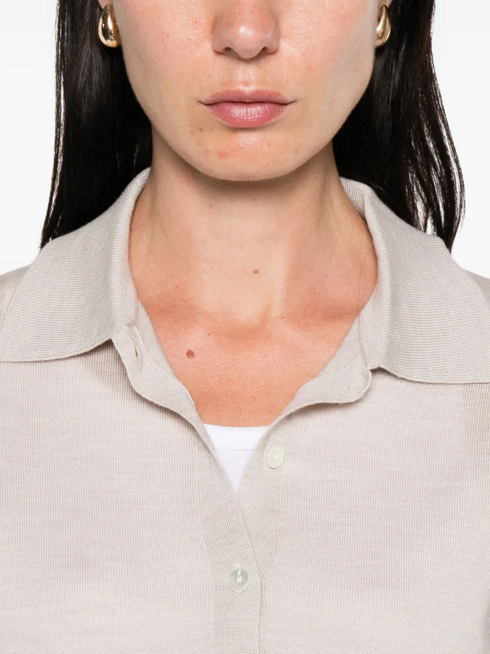 P.A.R.O.S.H. Polotop met lange mouwen Beige
