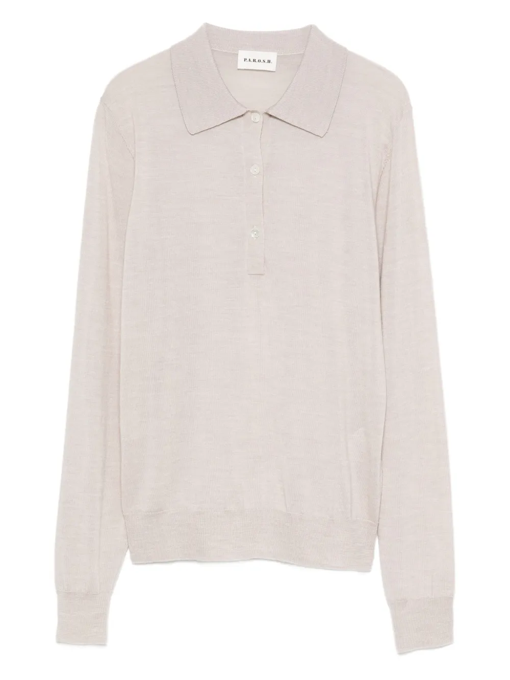 P.A.R.O.S.H. Polotop met lange mouwen Beige