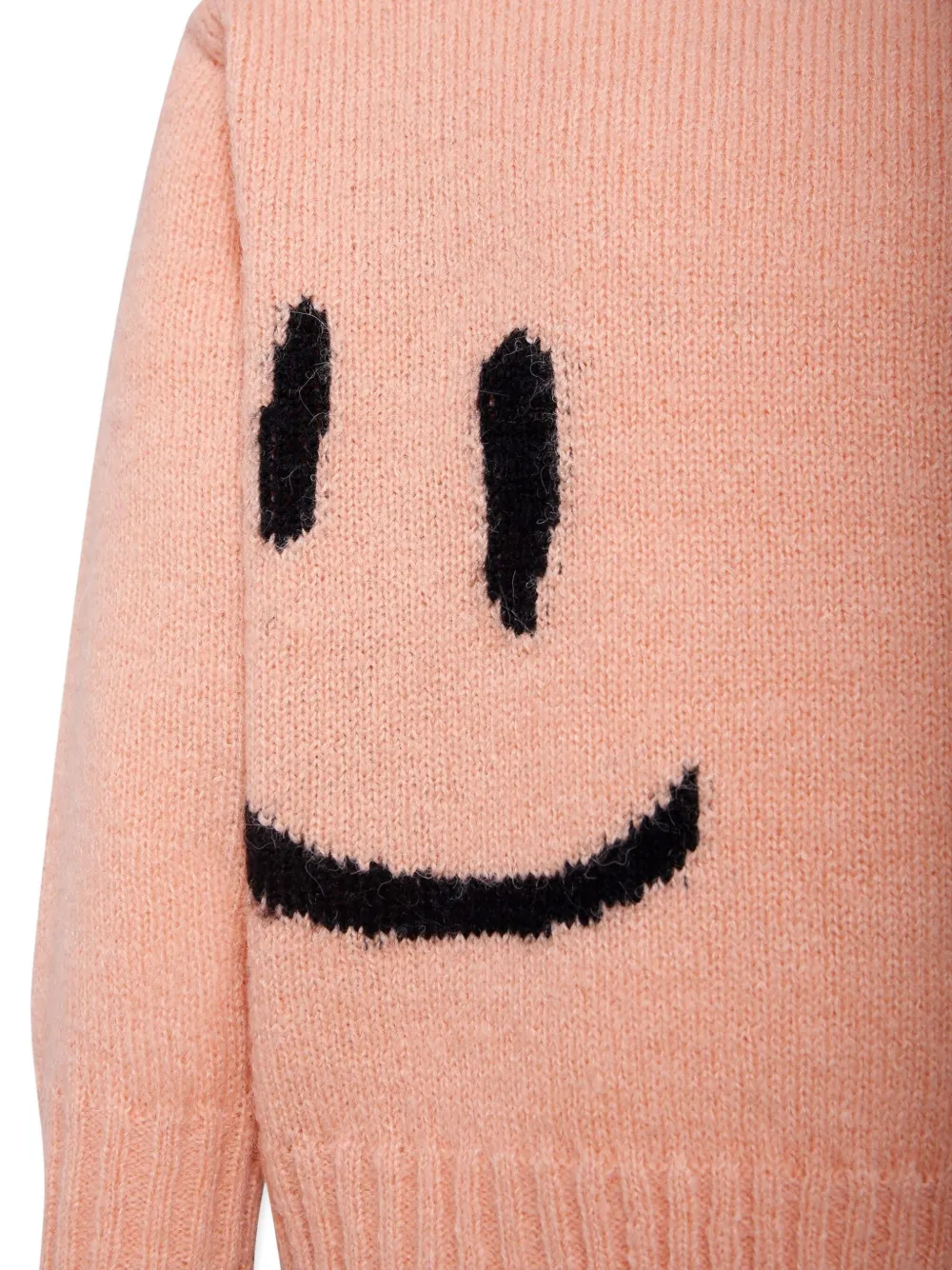 Molo Trui met smiley-face jacquard Roze