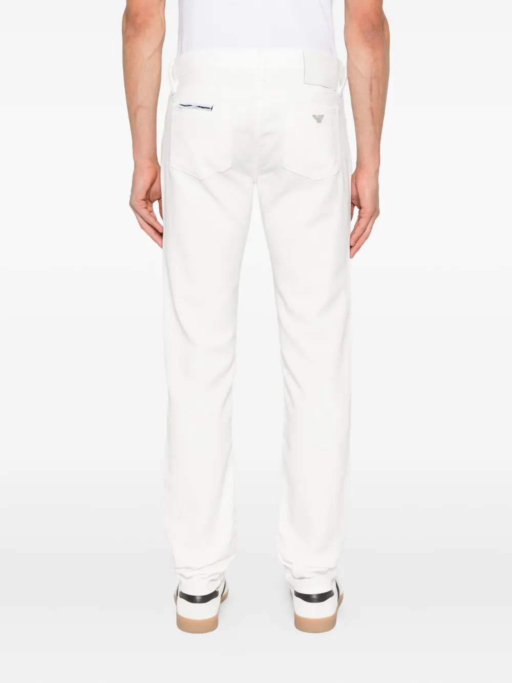 Emporio Armani Jeans met logopatch Wit