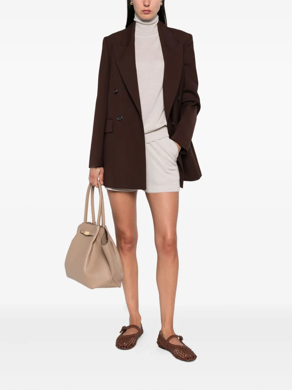 P.A.R.O.S.H. Coltrui met lange mouwen Beige