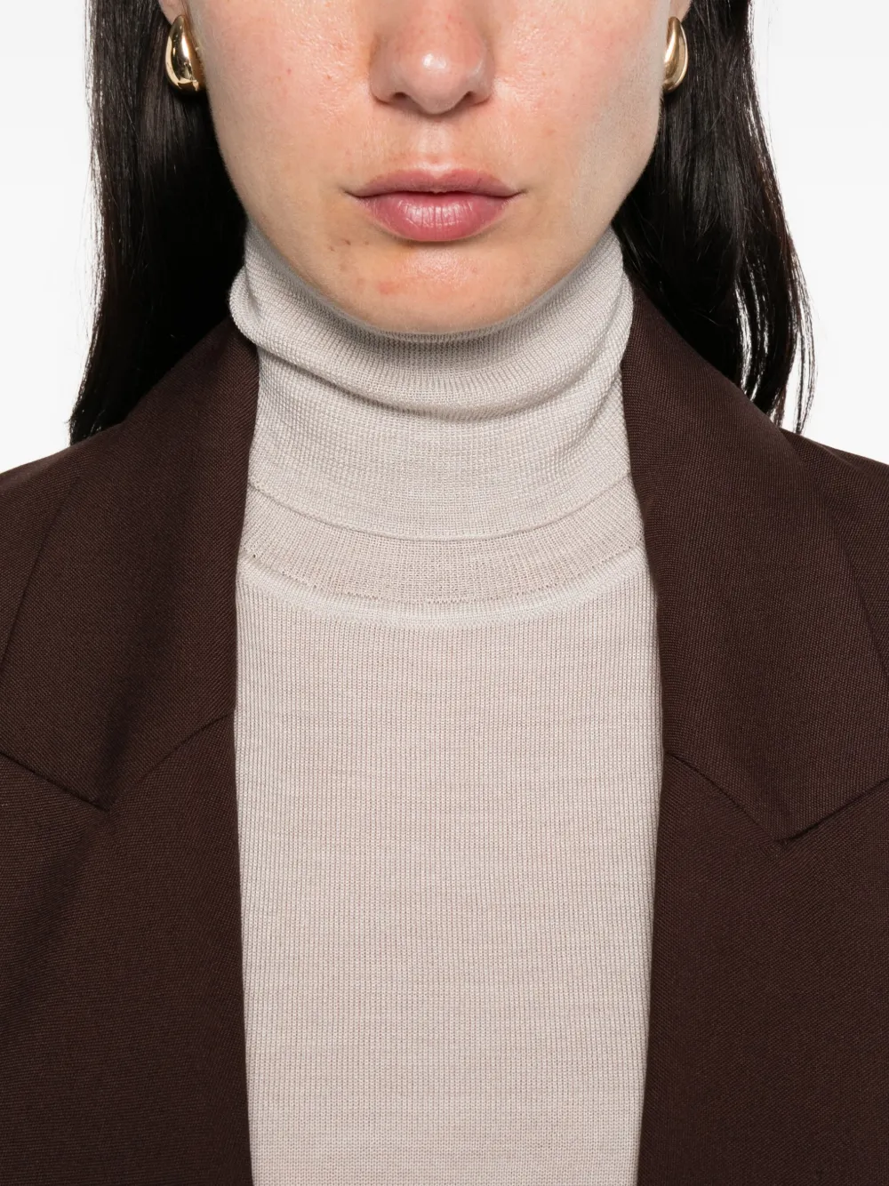 P.A.R.O.S.H. Coltrui met lange mouwen Beige