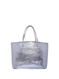 Molo metallic-effect leather tote bag - Silver