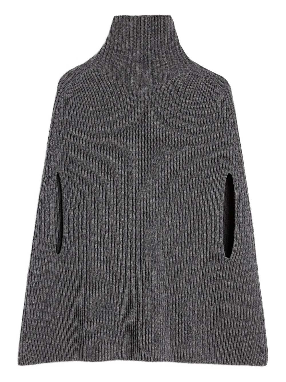 Jil Sander High-neck Ribbed Cape