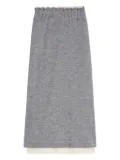 Jil Sander lightweight wool layered skirt - 924