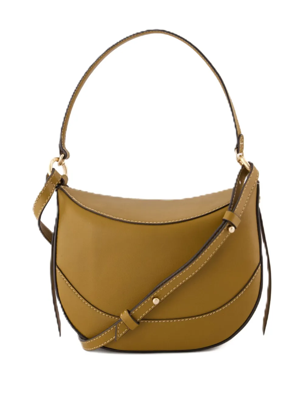 Vanessa Bruno Kleine Daily halvemaanvormige shopper met handvat - Bruin
