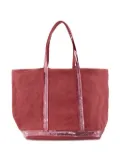 Vanessa Bruno large sequin-embellished tote bag - Red