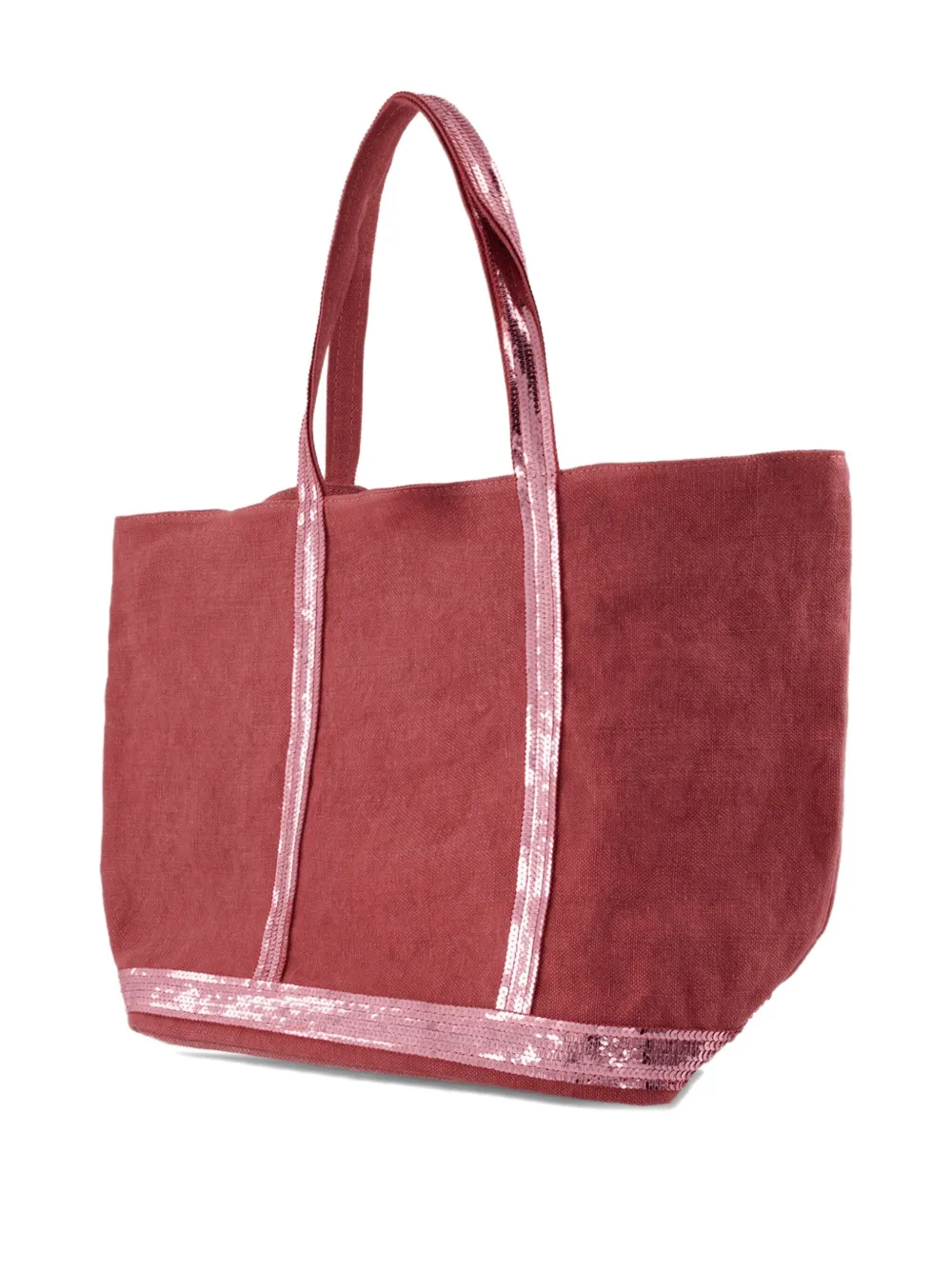 Vanessa Bruno Grote shopper met pailletten Rood