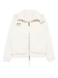 P.A.R.O.S.H. hooded ribbed knit jacket - White