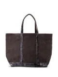 Vanessa Bruno large Cabas sequin-trimmed tote bag - Brown