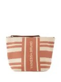 Vanessa Bruno striped cotton pouch - Neutrals
