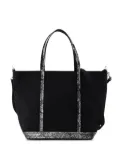 Vanessa Bruno small Cabas sequin-trimmed tote bag - Black