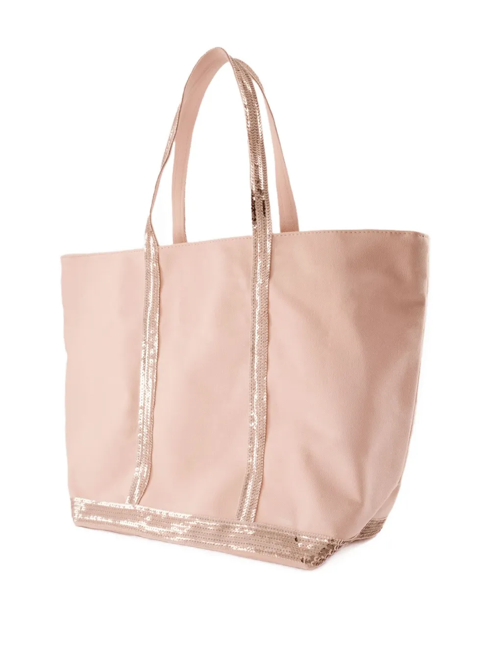 Vanessa Bruno Grote Cabas shopper met pailletten Roze