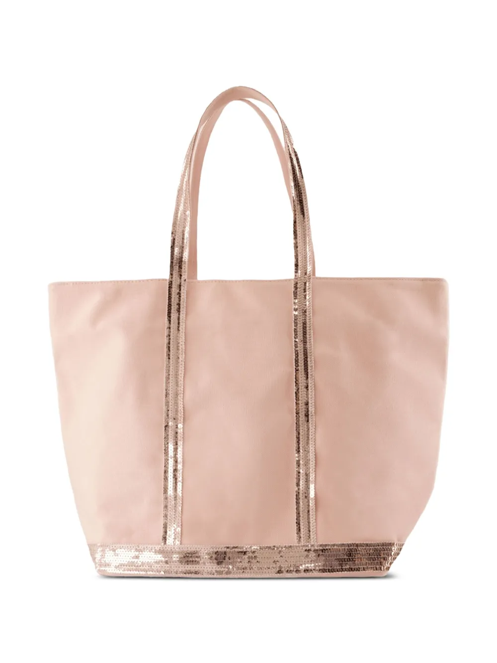 Vanessa Bruno Grote Cabas shopper met pailletten - Roze