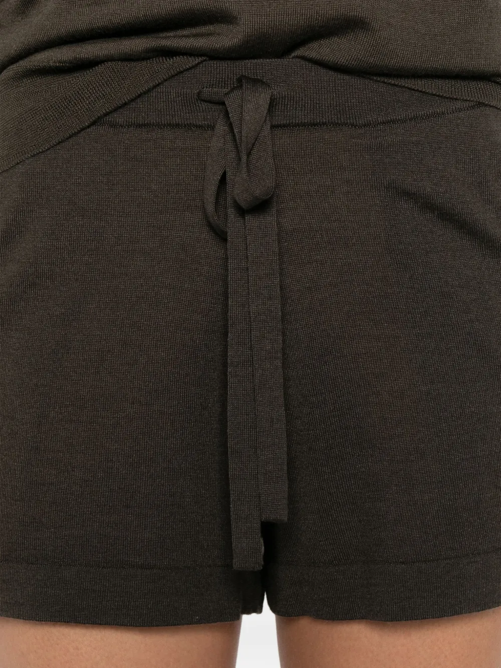 P.A.R.O.S.H. Shorts met trekkoordtaille Groen