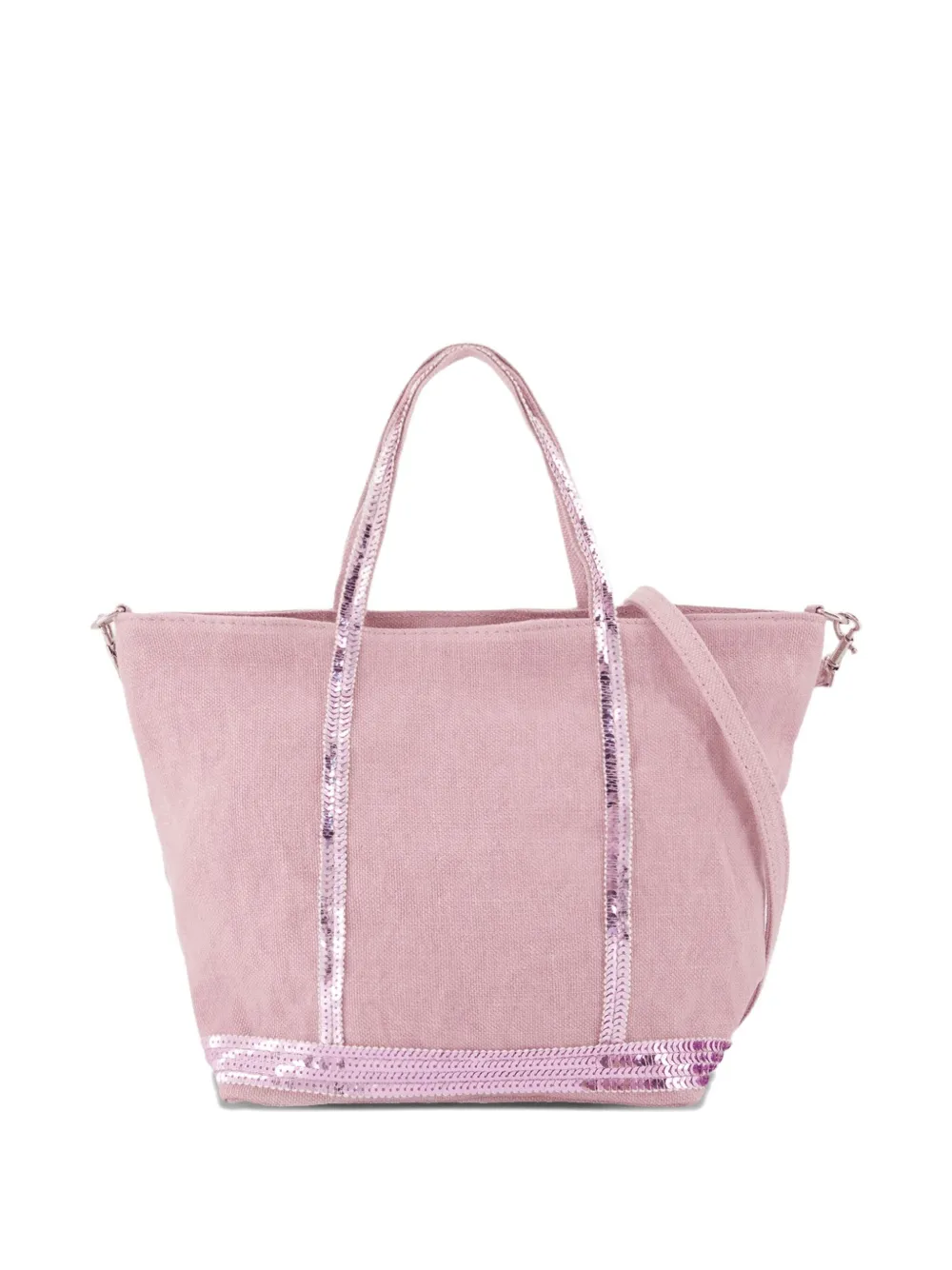 Vanessa Bruno Kleine Cabas shopper met pailletten Roze