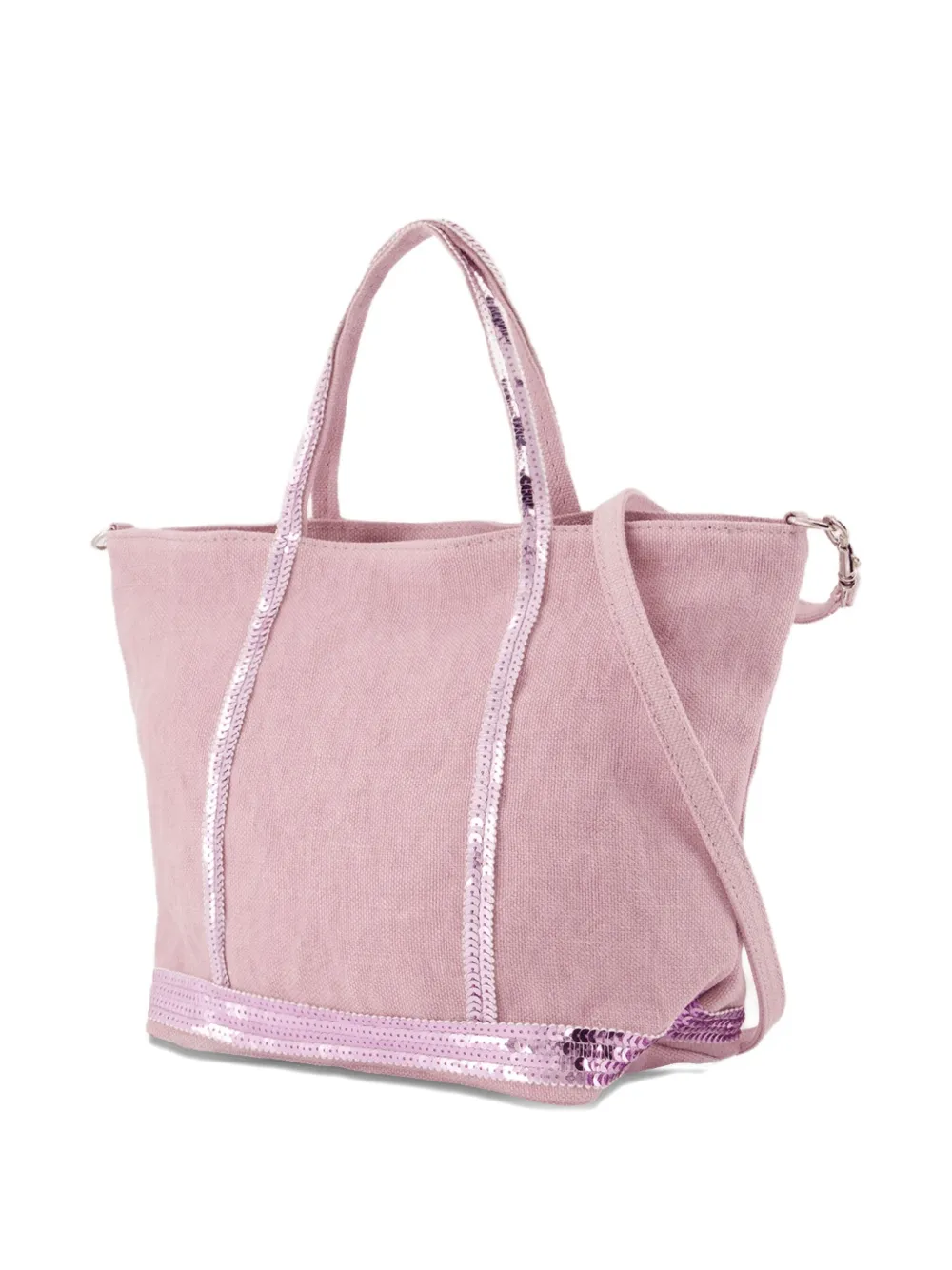 Vanessa Bruno Kleine Cabas shopper met pailletten Roze