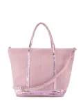 Vanessa Bruno small Cabas sequin-trimmed tote bag - Pink