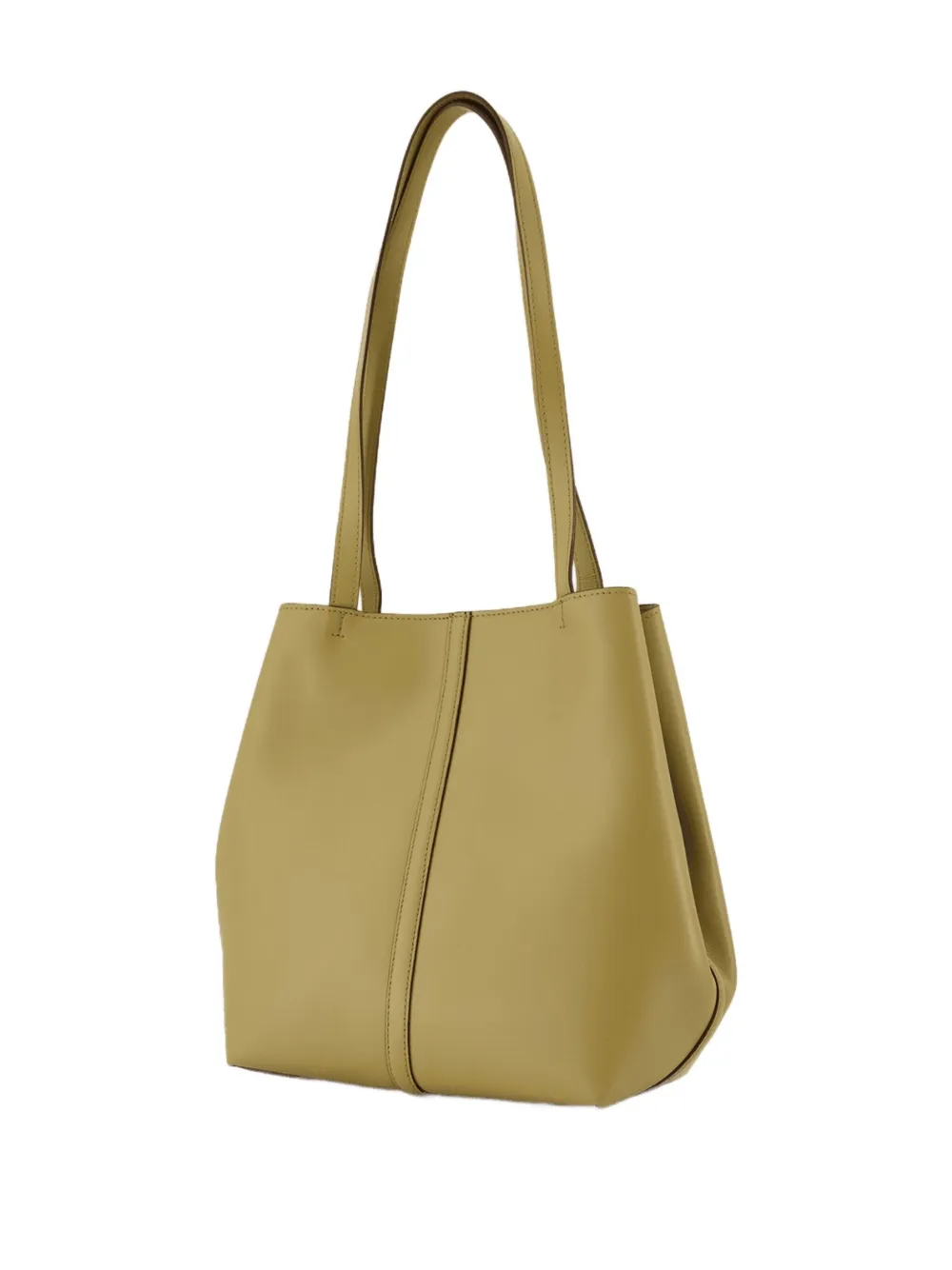 Vanessa Bruno Grote shopper van kalfsleer Groen