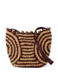 Vanessa Bruno Raphia crossbody bag - Red