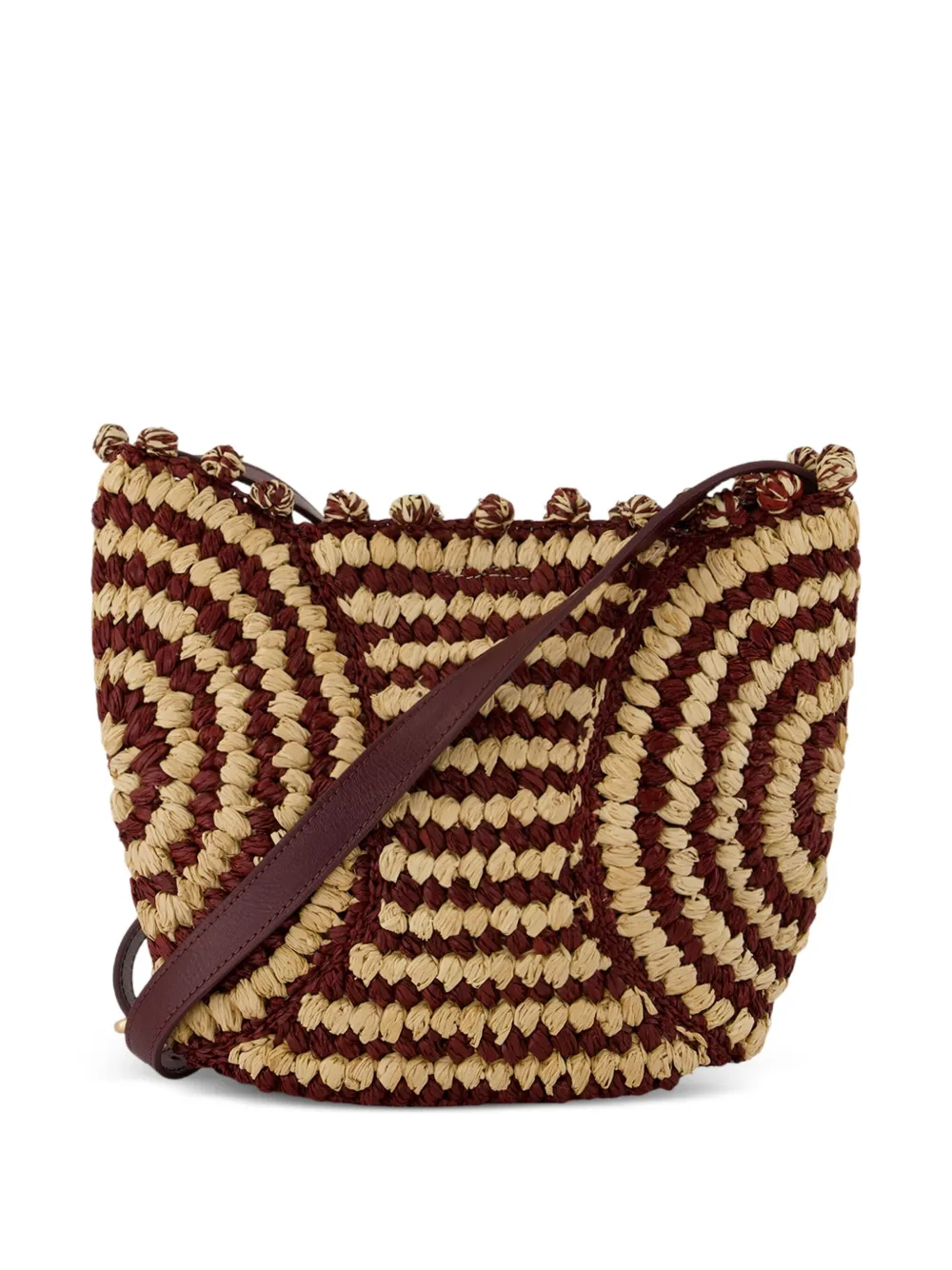 Vanessa Bruno Raphia crossbody bag - Rood