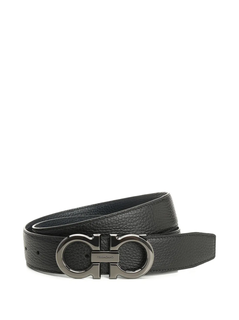 Ferragamo Gancini-buckle leather belt | Black | Image 1