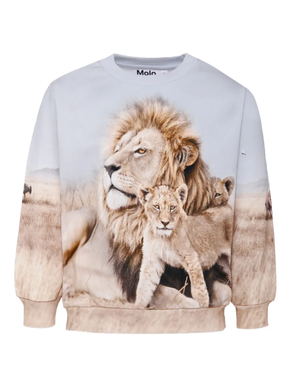 Molo Miksi sweater met leeuwprint Beige
