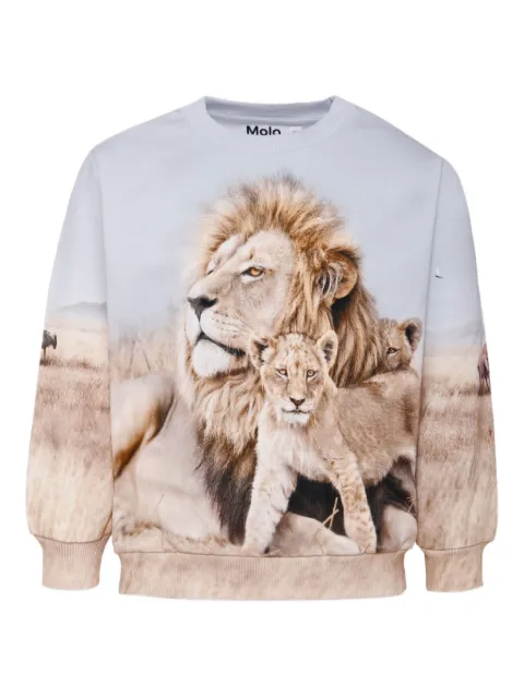 Molo Miksi lion-print sweatshirt